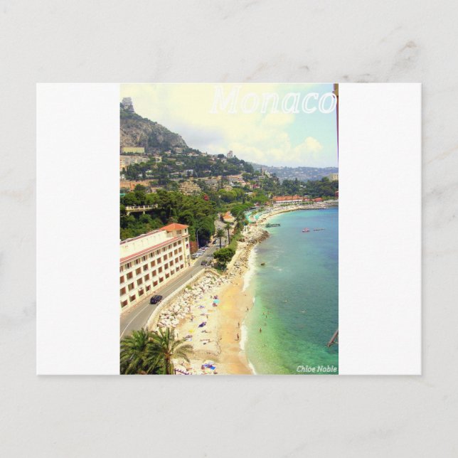 Monaco Beach Postcard (Front)