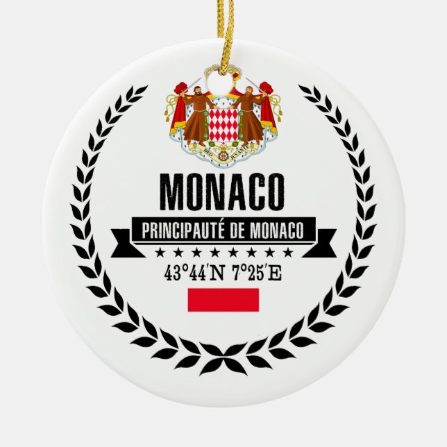 Monaco Ceramic Tree Decoration (Front)
