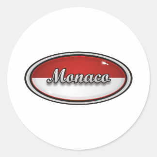 Monaco Classic Round Sticker