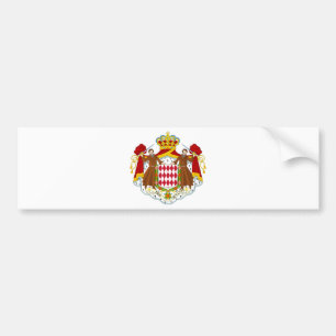 Monaco Coat of Arms Bumper Sticker