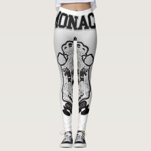 Monaco Coat of Arms Leggings