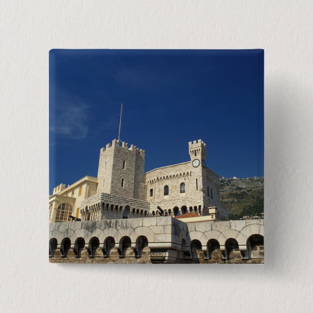 Monaco, Cote d'Azur, Prince's Palace. 15 Cm Square Badge (Front)