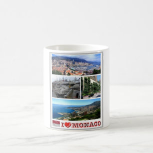 Monaco - Europe - I Love - Coffee Mug