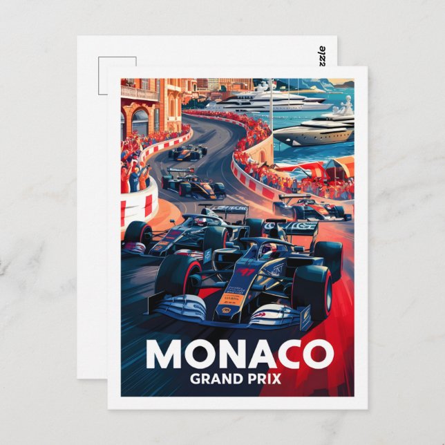 Monaco Famous Travel Place Postcard (Front/Back)