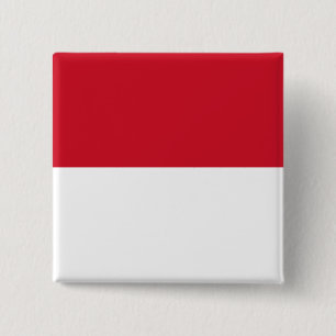 Monaco Flag 15 Cm Square Badge