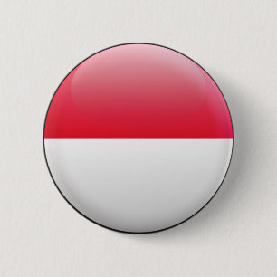 Monaco Flag 6 Cm Round Badge