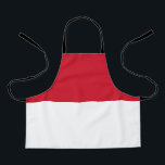 Monaco Flag Apron<br><div class="desc">Patriotic flag of Monaco.</div>