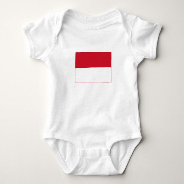 Monaco Flag Baby Bodysuit (Front)