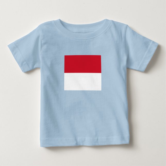 Monaco Flag Baby T-Shirt (Front)