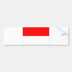 Monaco Flag Bumper Sticker