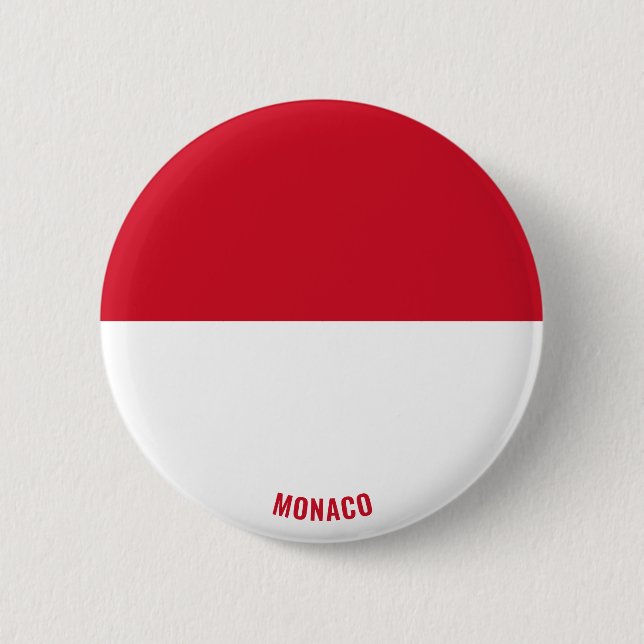 Monaco Flag Charming Patriotic 6 Cm Round Badge (Front)