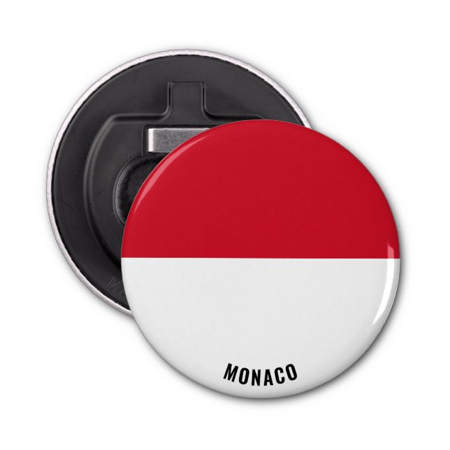 Monaco Flag Delightful Patriotic Bottle Opener (Front)