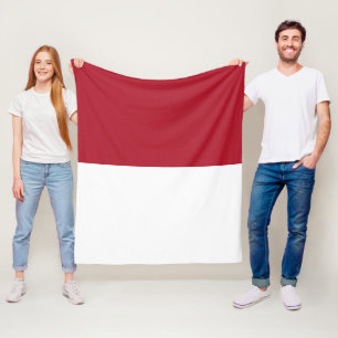 Monaco flag fleece blanket