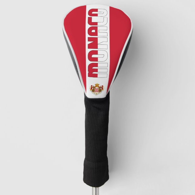 Monaco Flag Gorgeous Patriotic Golf Head Cover (Front)