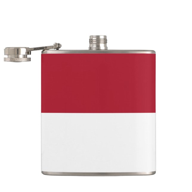Monaco flag hip flask (Opened)