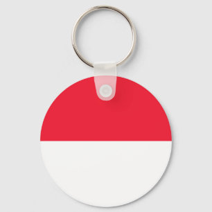Monaco Flag Key Ring