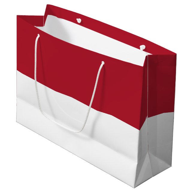 Monaco flag large gift bag (Front Angled)