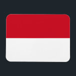 Monaco Flag Magnet<br><div class="desc">Patriotic flag of Monaco.</div>