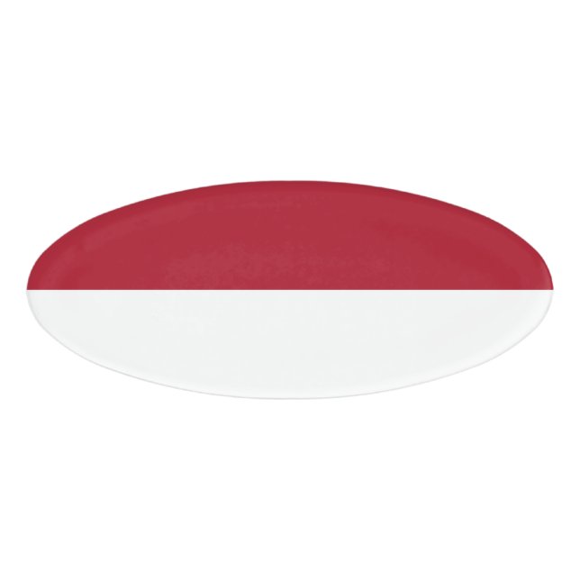 Monaco flag name tag (Front)