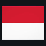 Monaco Flag Photo Print<br><div class="desc">Patriotic flag of Monaco.</div>