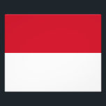 Monaco Flag Photo Print<br><div class="desc">Patriotic flag of Monaco.</div>