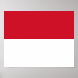 Monaco Flag Poster