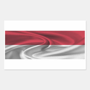 Monaco Flag Rectangular Sticker