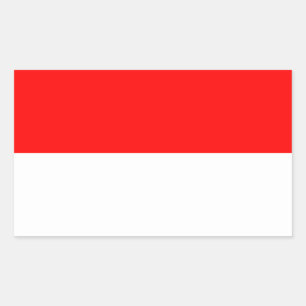 Monaco flag rectangular sticker