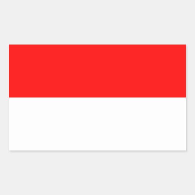 Monaco flag rectangular sticker (Front)