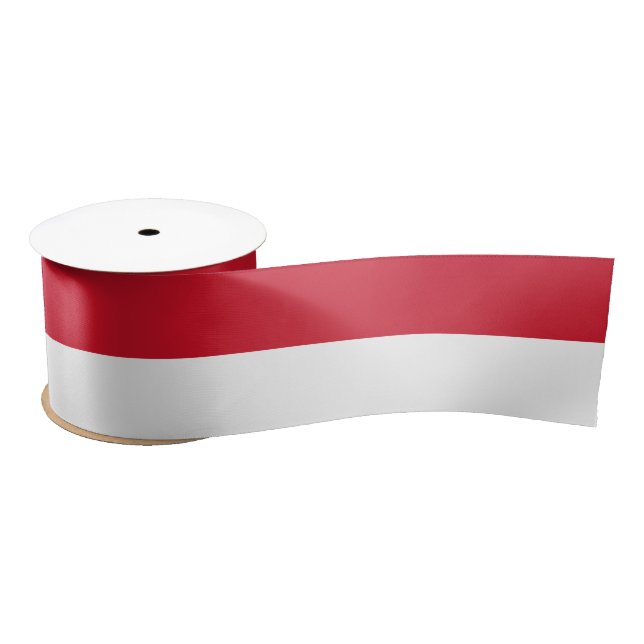 Monaco Flag Satin Ribbon (Spool)