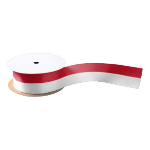 Monaco Flag Satin Ribbon