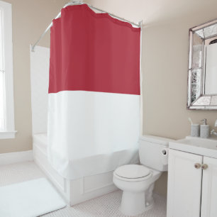 Monaco flag shower curtain