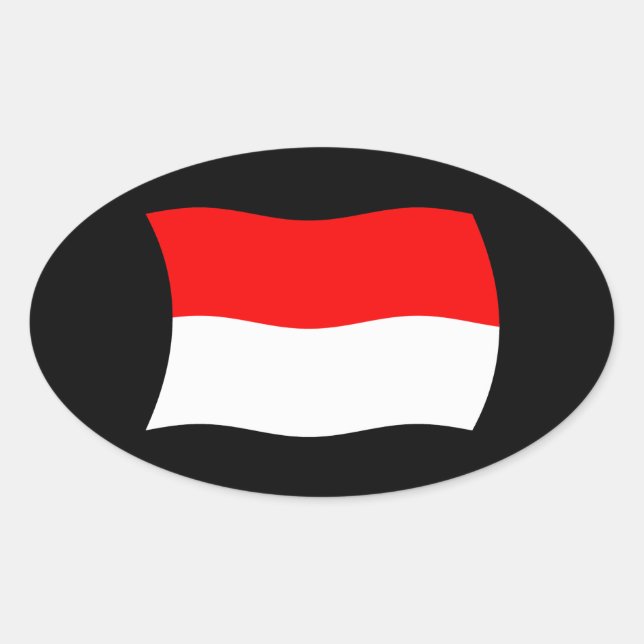 Monaco Flag Sticker (Front)