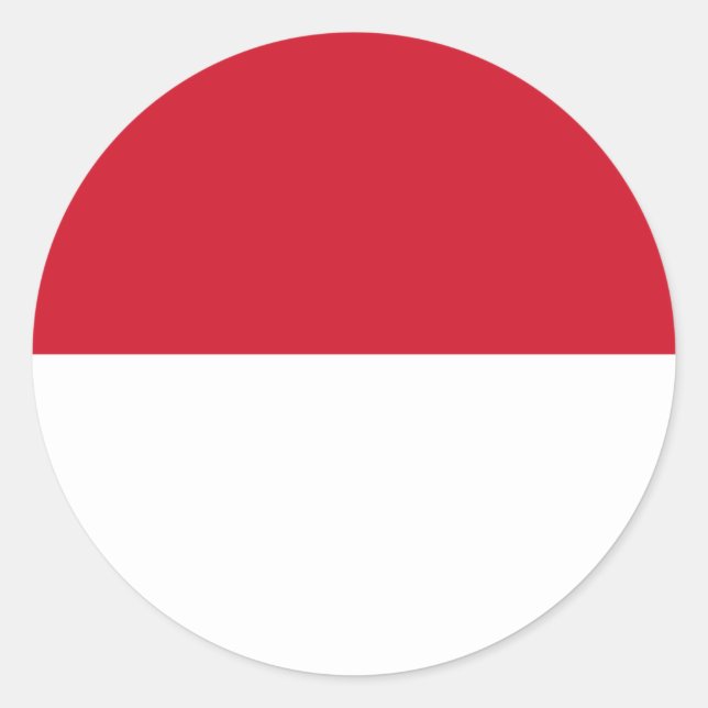 Monaco Flag Sticker (Front)