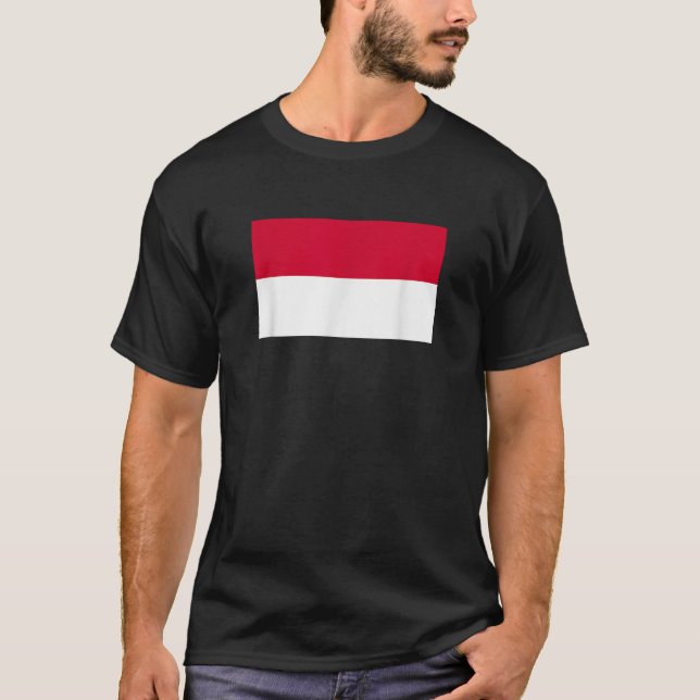 Monaco flag T Shirt (Front)
