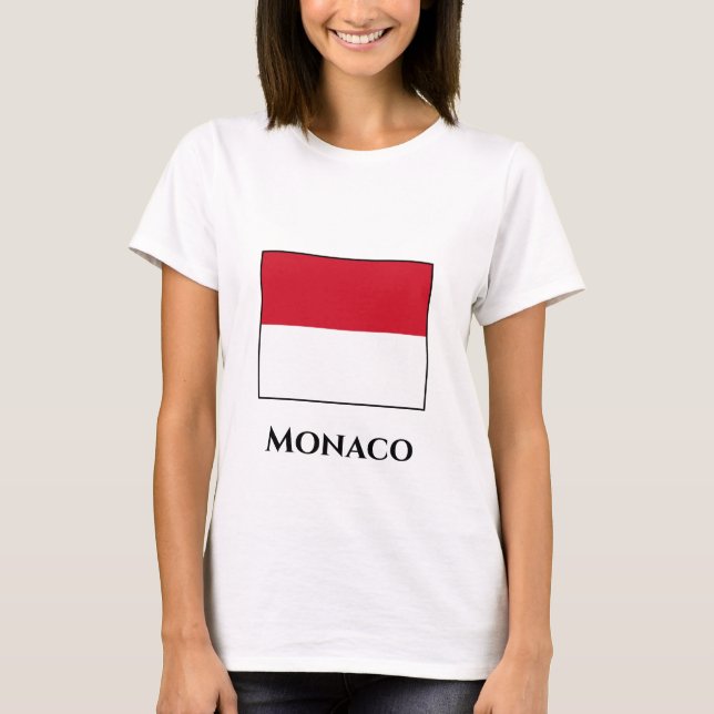 Monaco Flag T-Shirt (Front)