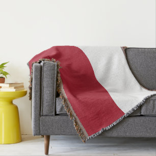 Monaco flag throw blanket