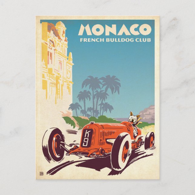 Monaco French Bulldog Club Postcard (Front)