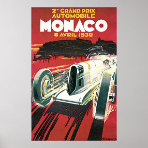 Monaco Grand Prix 1930 Poster