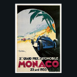 Monaco Grand Prix 1933 Vintage Travel Poster<br><div class="desc">Please feel free to customise this item anyway you like. You can rotate the image or even add your own. You can personalise it by adding or changing the text. You can even change background and text colours. Make it a special one-of-kind gift for yourself or someone else. Some products...</div>