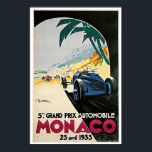 Monaco Grand Prix 1933 Vintage Travel Poster<br><div class="desc">Please feel free to customise this item anyway you like. You can rotate the image or even add your own. You can personalise it by adding or changing the text. You can even change background and text colours. Make it a special one-of-kind gift for yourself or someone else. Some products...</div>