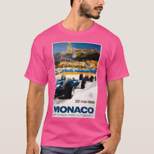 Monaco Grand Prix Vintage 1966 Auto Racing Print T-Shirt