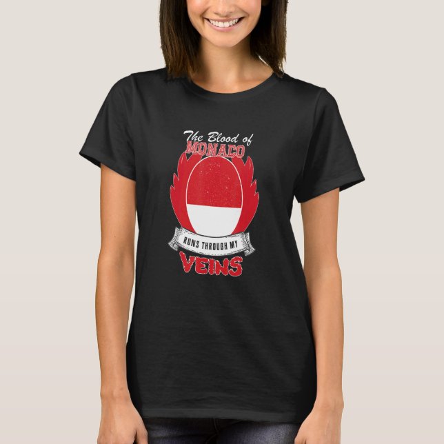 Monaco In My Veins T-Shirt (Front)