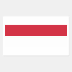 Monaco/Monegasque/Monacan (Civil) Flag Rectangular Sticker