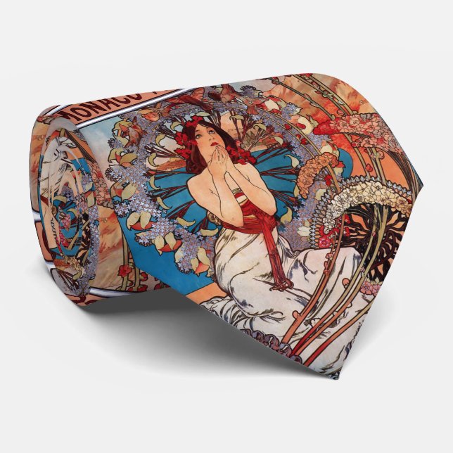 Monaco Monte Carlo , Alfons Mucha Tie (Rolled)