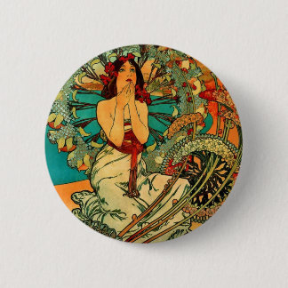 Monaco Monte Carlo Art Nouveau 6 Cm Round Badge