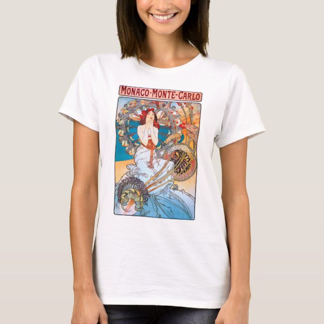 Monaco, Monte-Carlo, Mucha T-Shirt (Front)