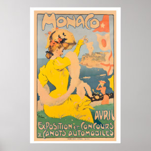 Monaco Motor Boat Exhibition and Competition Poster