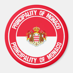 Monaco Round Emblem Magnet