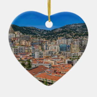 Monaco Skyline Ceramic Tree Decoration